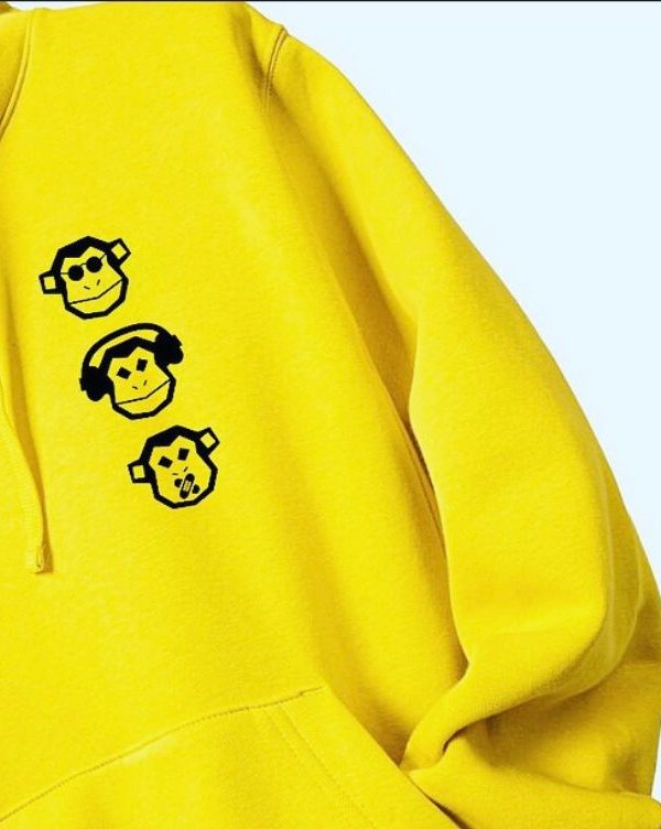 Blusa moletom amarela Monkeys