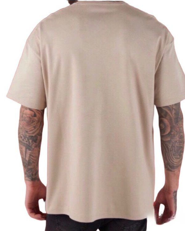 Camiseta Oversized Bege Alien