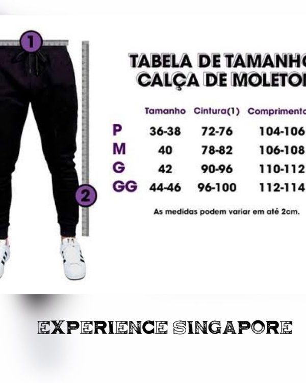 Calça Moletom branca Palestra