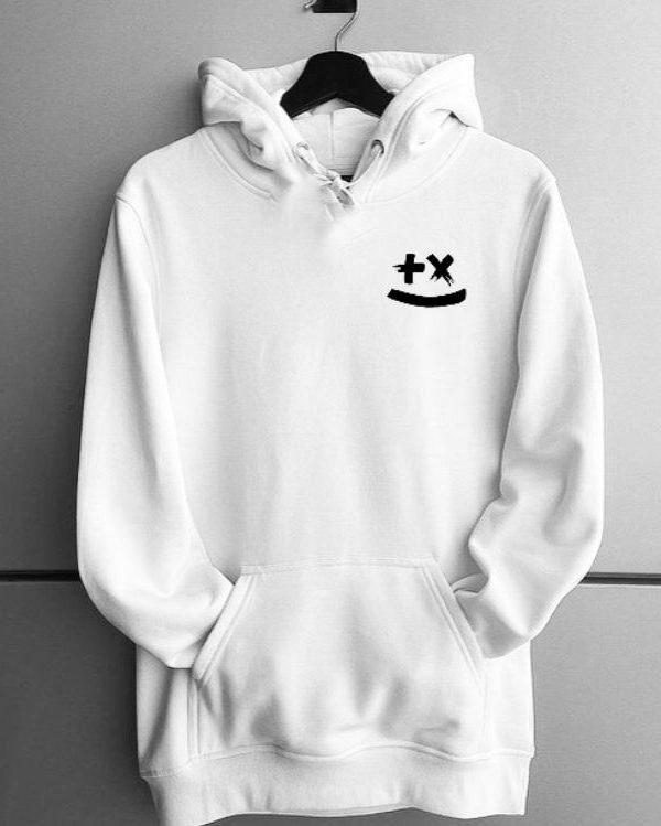 Blusa moletom branca capa