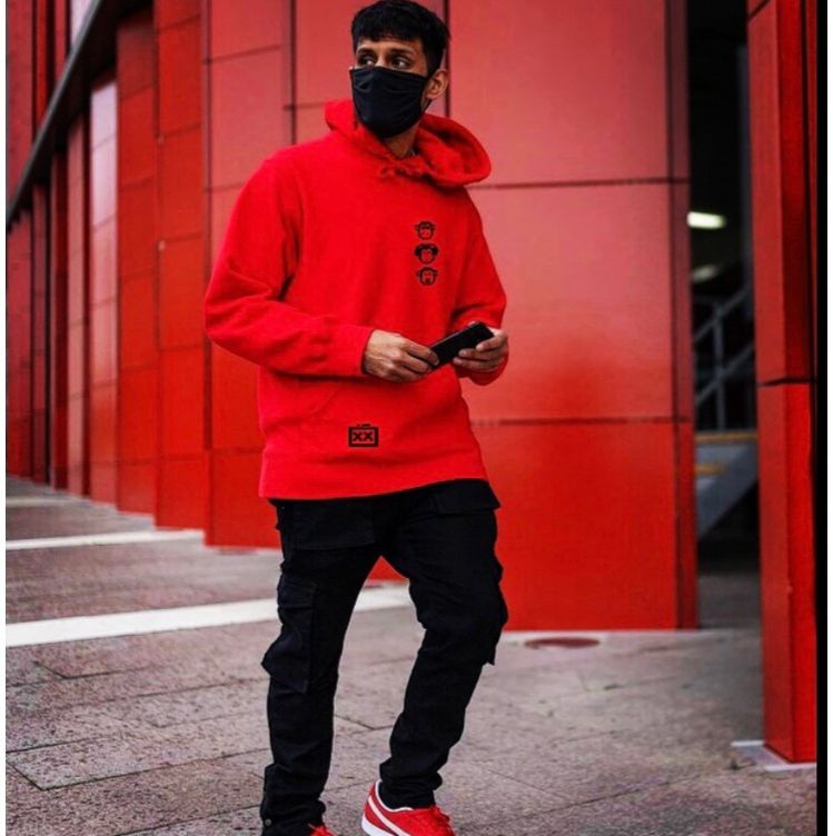 Conjunto moletom vermelho Monkeys - Imagem 4