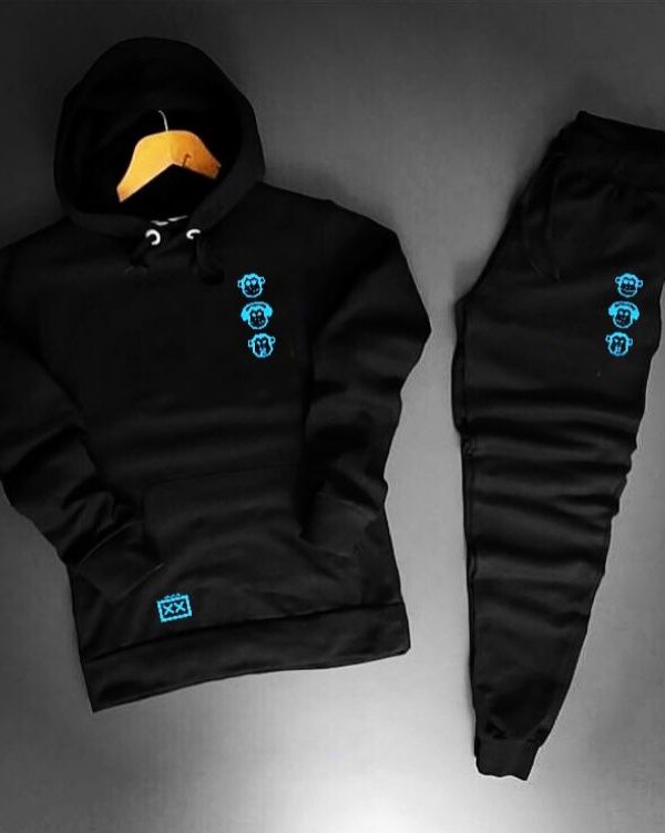 Conjunto moletom Monkeys blue Capa