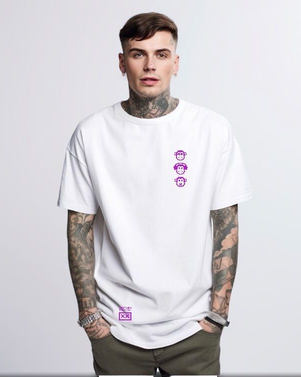 Combo Branco Monkeys Purple