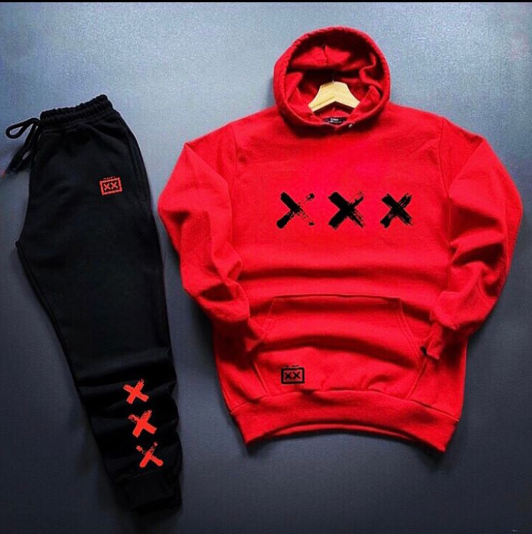Conjunto moletom vermelho Cheese