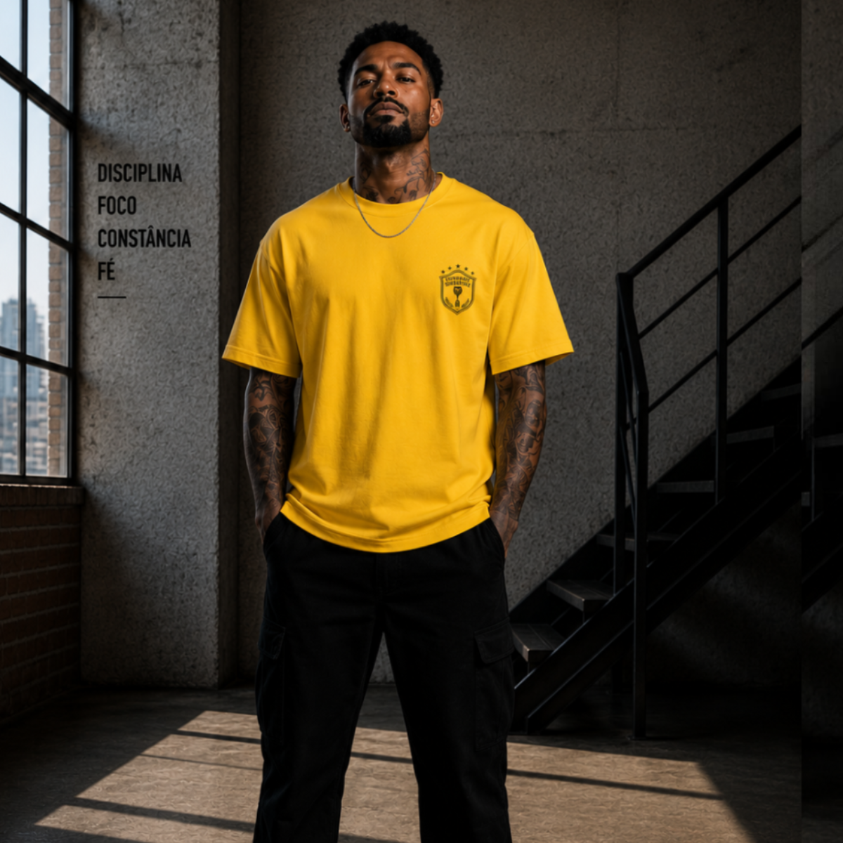 Camiseta Oversized Pentacampeão amarela - Imagem 2
