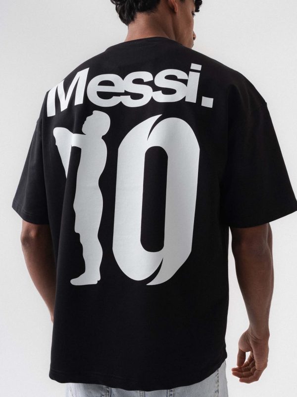 Camiseta Oversized Messi Preta
