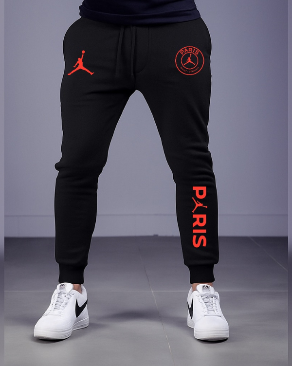 Calça Moletom Preta Paris Red